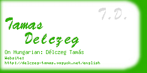tamas delczeg business card